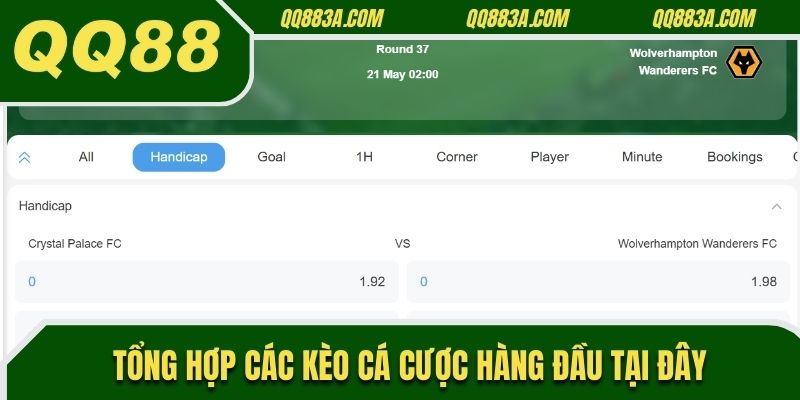 Tổng hợp các kèo cá cược hàng đầu tại đây